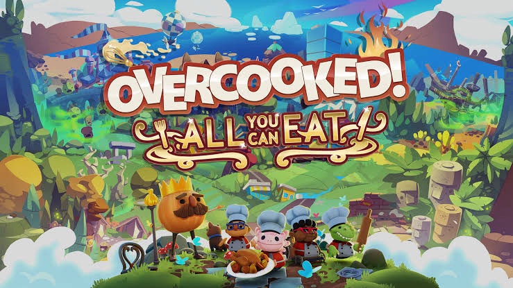 Poster image for Overcooked, co-op cooking game